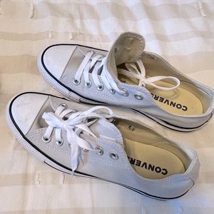 Converse Low Tops, Grey, Size 8
